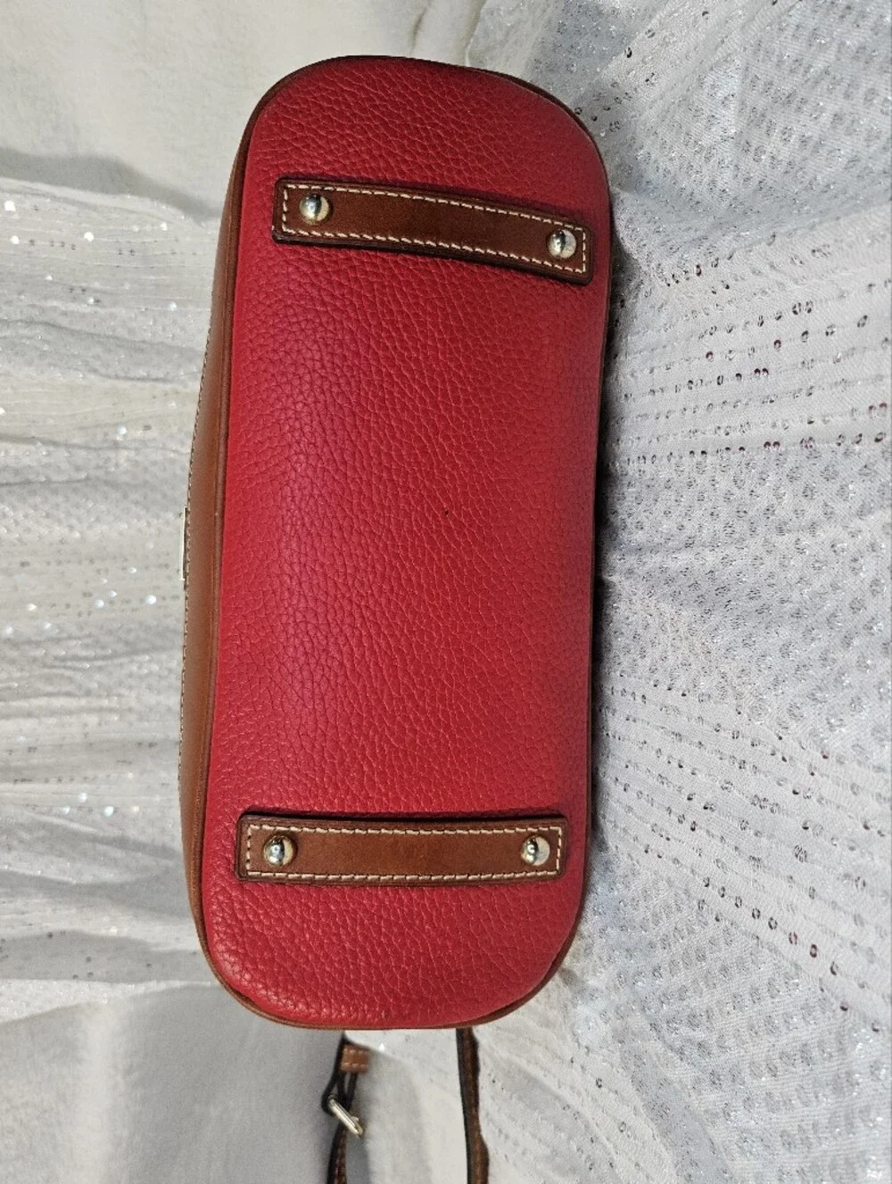 Dooney & Bourke Pebbled Leather Satchel Crossbody Bag